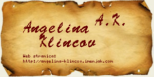 Angelina Klincov vizit kartica